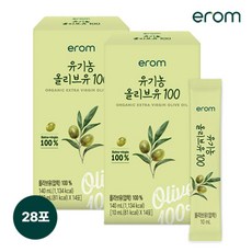 이롬 유기농 올리브유 100 14포, 2개, 140ml