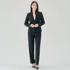 더웨이나인 여성 바지 정장 세트 여자 면접 기본 블랙 [가성비]