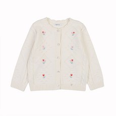 아가방 메이튤립자수가디건 IVORY 01S13145102