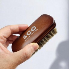 원목 말털 구두솔 신발 구두 브러시 구두닦이