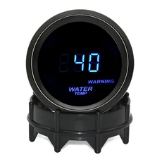 자동차 경주용 12V 디지털 게이지 타코미터 터보 부스트 PSI/BAR 전압계 수온/오일 온도 압력, 06 Vacuum