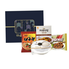 짜파구리 혼합 세트 간편식 조합 선물용 짜파구리 라면 세트 가족 비상식량 캠핑용 한끼 식사 즉석 캠핑, 1호