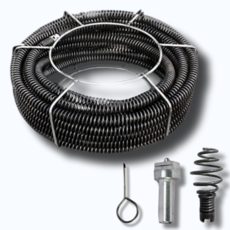 뮈센 변기 뚫는기구 관통기 전동 스프링 청소기 하수구뚫는기계 드릴 부속 스프링 16mm 4미터, 초강선16mm스프링