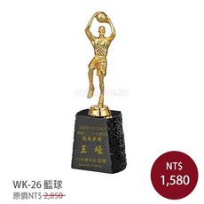 籃球 冠軍獎牌 紀念獎杯 (包含雕刻工資)