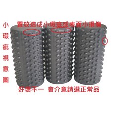 FITNESSPORT 瑜珈滾輪 狼牙款 筋膜放鬆, 1個, EVA 狼牙款 一般款-小瑕疵, 黑色