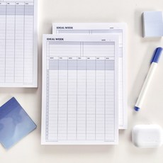 하이파이브 아이딜 위크 플래너 주간 메모패드 a5 (대용량) 1개 x 100매