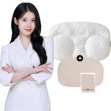 (+베이지밴딩커버 증정) 슬립앤슬립 아이유 깊은잠 베개, 화이트, 1개
