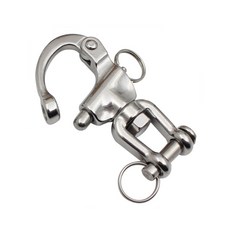 Snap Swivel 316 스테인리스 스틸 족쇄 해양 보트 항해 하드웨어 70/87/128mm, 128mm, 1개