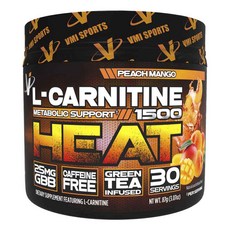 VMI SPORTS 左旋肉鹼 1500 熱, 87g, 1罐, 桃子芒果口味
