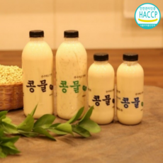 1+1 국내산 순진 콩물 순수콩물/우뭇가사리/서리태 맷돌방식 콩국물, 2개, 1L