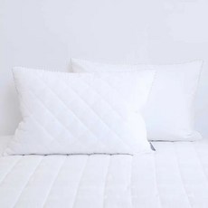 April at Home 고밀도 워싱면 누빔 베개커버 2P - 화이트 616967