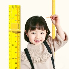 모두달라 실용적인 온가족 어린이 키재기자 키측정기, 노랑, 1개