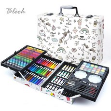 프리미엄 미술 도구 세트 4단 케이스 145p, 1박스, 145색