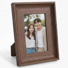 레브홈 딥엣지 우드 나무 액자 포토 프레임, 1개, 월넛