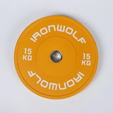 헬스장 중량원판 헬스기구 홈트레이닝 구멍바벨 플레이트 원판 스탠다드, 옐로우 15kg, 1개, 1g