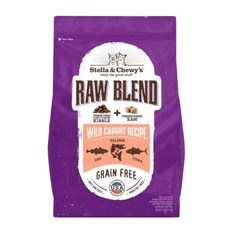 Stella & Chewy's RAW BLEND 凍乾無穀貓糧 三種魚配方, 1個, 1.13kg, 混合口味
