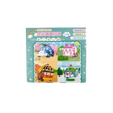 救援小英雄波力盒裝寶寶拼圖四季篇 (6-10片共五款) 兒童益智拼圖玩具, 1個, 5片