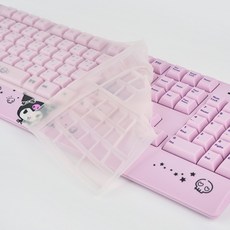 산리오캐릭터 쿠로미 헬로키티 팜레스트 키보드 콤보 키스킨, 투명, 전용키스킨, 일반형