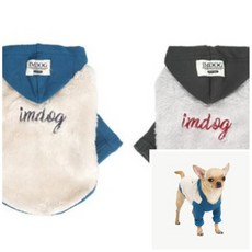 사땨 포인트 후드티셔츠 그레이 애완견옷 애견의류 강아지티셔츠, L