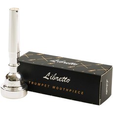 리브레토 3C 트럼펫 마우스피스 2 m 은도금 톤 및 투사 향상 C & B 트럼펫에 적합 고급 플레이어에게 이상적임, 1개