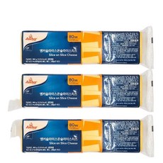 굿바이25앵커 슬라이스 치즈 SOS 슬라이스온슬라이스 960g 80매 x 3개, 12g