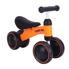 《賽鋒模型》兒童滑步車 四輪學步車 平衡車 平衡滑步車 兒童學步車 滑行車 兒童, 橘色, 1個