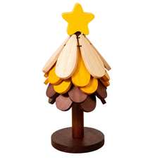 원목 트리 냄비받침, 1개, 별 5단