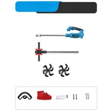 새벽남자 전동쟁기 무선 텃밭관리기 밭가는기계, 고랑기 본체 전용 배터리 미포함 18-21 V, 리튬 배터리