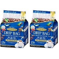 일본 하마야 블루 마운틴 블렌드 드립 커피 8g 15개입, 2인형 패키지