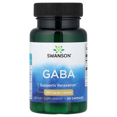 Swanson Gaba 250 mg 60 Capsules, 60 count