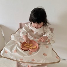 돗투돗 동물친구들 자기 주도 이유식 방수 턱받이, 돗꼼, 1개, 1개입