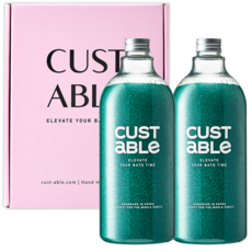 커스터블 퍼퓸 배쓰 솔트 소금 입욕제, 2개, 1.1kg