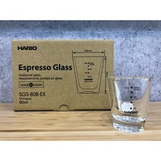 HARIO 玻璃量杯 80ml/140ml 盎司杯 濃縮咖啡杯 SGS-80B-EX, 1個, 140ml 單出無外盒