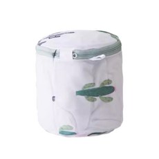 KIDS PARK 升級款超大加厚洗衣袋 多尺寸2~5入組 細網洗衣網 收納袋 防打結洗衣袋 洗衣必備, 仙人掌內衣款, 4個