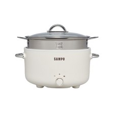 SAMPO 聲寶 3.0L蒸煮二用電火鍋 附蒸籠 TQ-YA30C, 1個