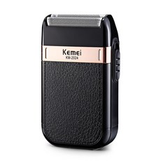 KEMEI剃須刀 科美KM-2024 USB充電電動剃須刀 附加刀頭往復雙刀片鬍鬚修剪器 可開發票 隔日到貨, 1個, KM-2024