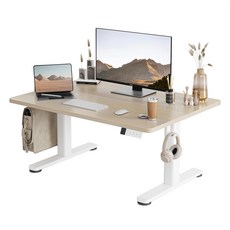 Seang 높이조절 모션데스크 학습용 사무용 아동용 조절테이블 전동 탁자 바닥에 앉아 업무를 보는 전동리프트 테이블, 자연