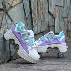 채움다 트윌리스카프 롤러 핑크 휠러스 간편한운동, 1개, 아름다운 보라색 큰 4륜차