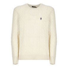 폴로랄프로렌 케이블 니트 로고 디테일 스웨터