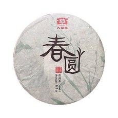 大益 普洱生茶 春園 357克, 1個, 片