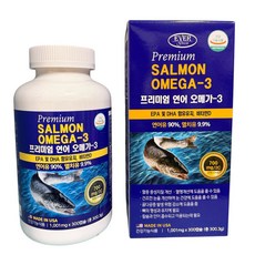 에버그린 프리미엄 연어오메가3, 300정, 1개