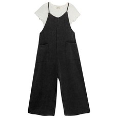 Speechless 여아용 오버롤 점프수트 블랙. M