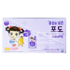 자임 안녕자두야 홍삼을 넣은 포도주스 100ML*10입, 10개, 100ml