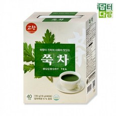 사무실 음료 세트 쑥차 40스틱 회사용 탕비실 교무실 학교 비치 추천, 18g, 40개, 1개