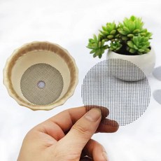 화분 배수구멍 메쉬망 토양유실 방지 스크린 50개입, 50PC-7.5cm