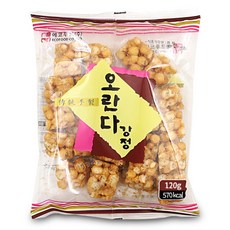 오란다 강정 스낵 120gx20개 1박스 추억의 단체 전통 간식 과자 어린이 어르신 노래방 안주, 2.4kg