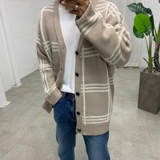 Street J 大格子開衫