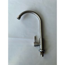 泉發牌 鵝頸單把單冷檯面水龍頭，專利固定器設計, 1個