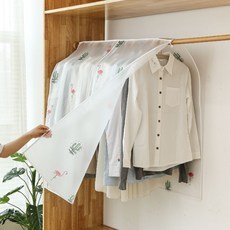 1+1 반투명 드레스룸 행거 의류 옷커버 먼지방지 옷덮개 비닐