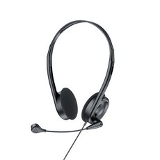 HP15 頭戴式耳機麥克風，具備降噪功能與舒適佩戴設計, 黑色, 3.5mm直插式